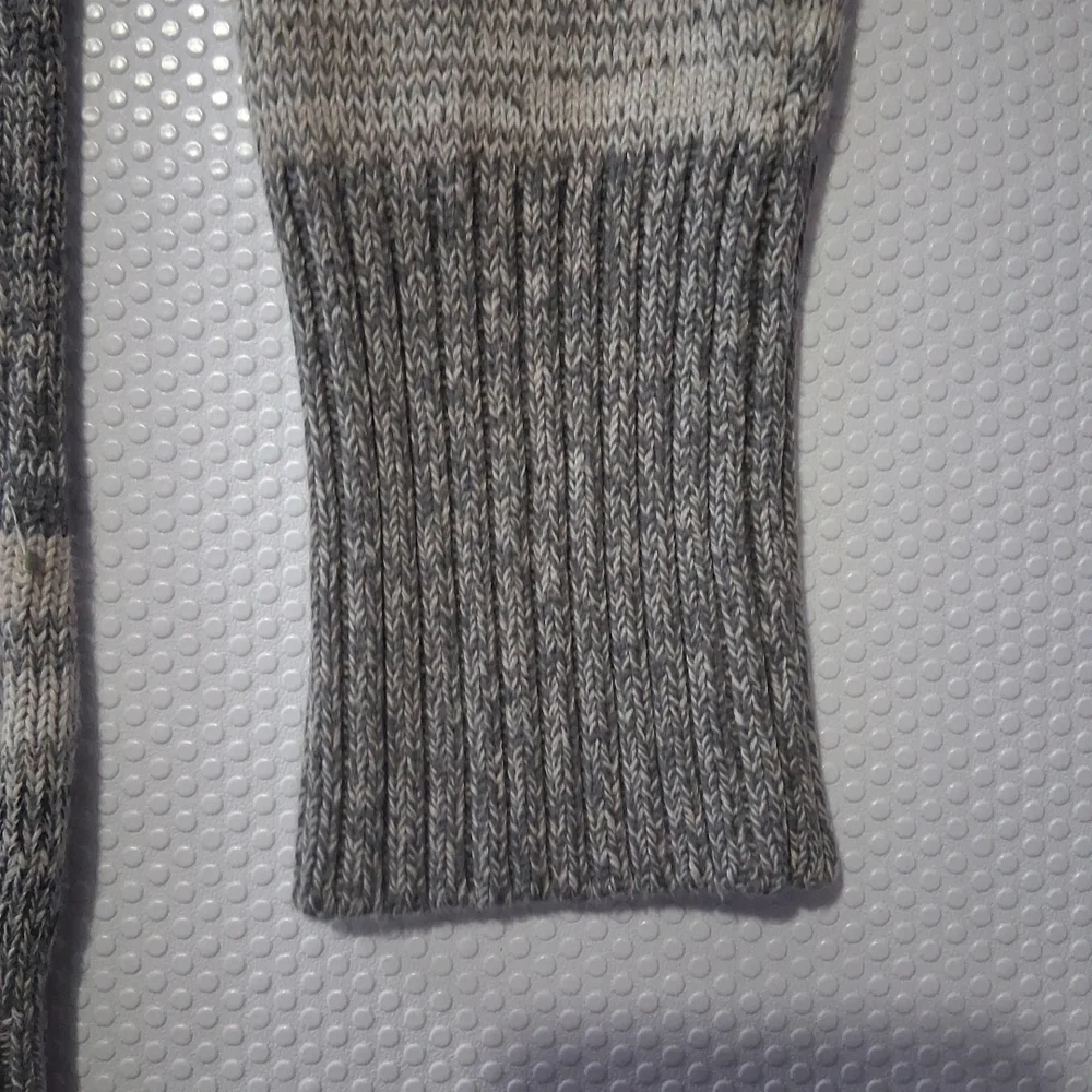Womens Gray Striped Sweater - Picture 7 of 9